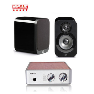 Q Acoustics(큐어쿠스틱) 3020 블랙피아노마감 + PS Audio(피에스오디오) SPROUT 하이파이패키지